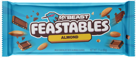 Feastables Mr Beast Feastable Шоколад Мляко Бадем 60гр