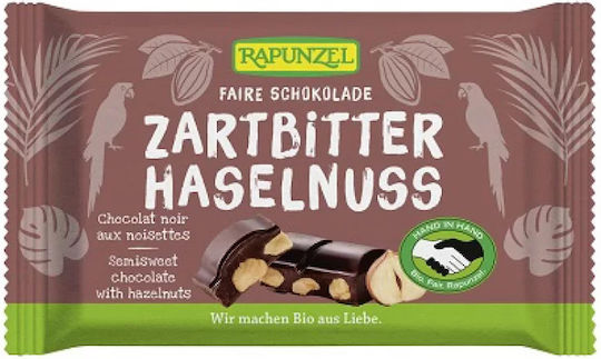 Rapunzel Bio Schokolade Dunkelheit Haselnuss mit 60% Kakao 100gr 1Stück