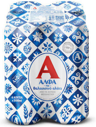 Άλφα Sea Salt Lager Κουτί 4x500ml