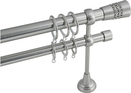 Frans Сгъваемо Металик Корниз A4 Φ25мм 140-250cm