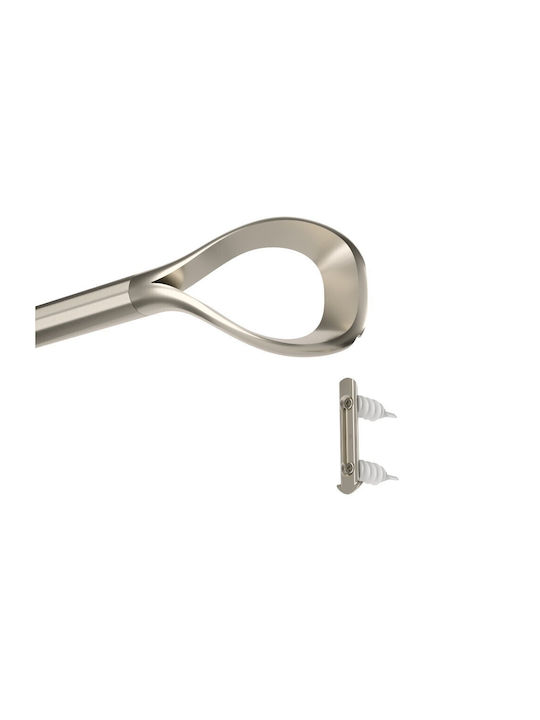 Umbra Extendable Metallic Curtain Pole Loop Single Φ25mm 305-305cm Metallic