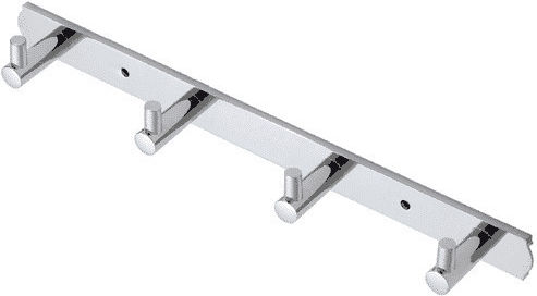 Import Hellas Wandhalterung Metall Mit 5 Haken Nickel 34,5x4x2cm