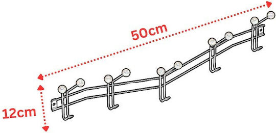 Tekno-Tel Ξύλινη 15 Θέσεων 50x20x6cm