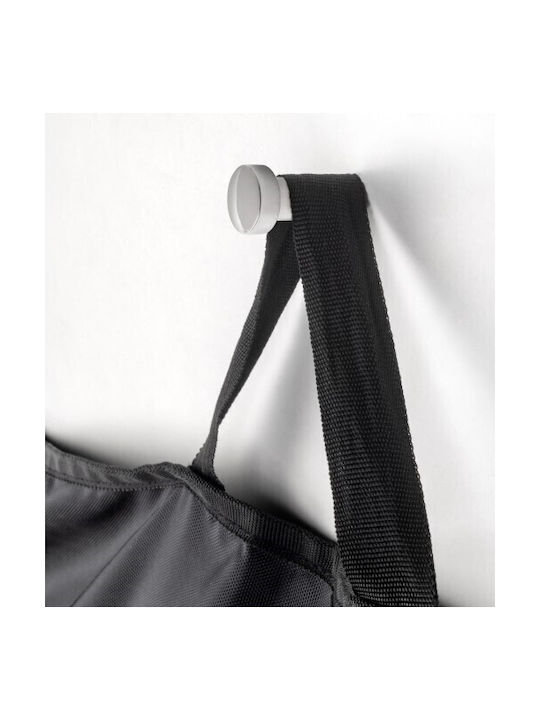 Emuca Wall Hanger Metal Silver 16x10x30cm