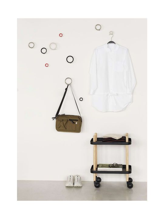 Normann Copenhagen Wall Hanger Metal Red 9.4x5.5cm