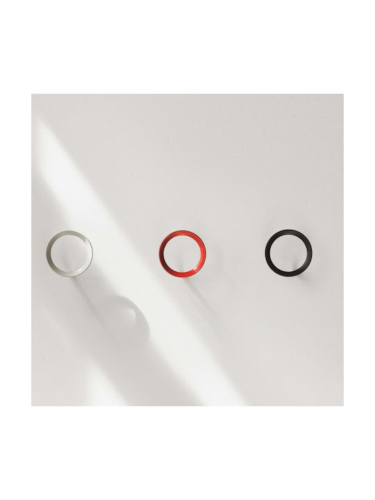 Normann Copenhagen Κρεμάστρα Τοίχου Μεταλλική Μαύρη 7.8x4.5cm
