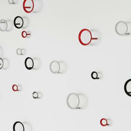 Normann Copenhagen Κρεμάστρα Τοίχου Μεταλλική Κόκκινη 4.4cm