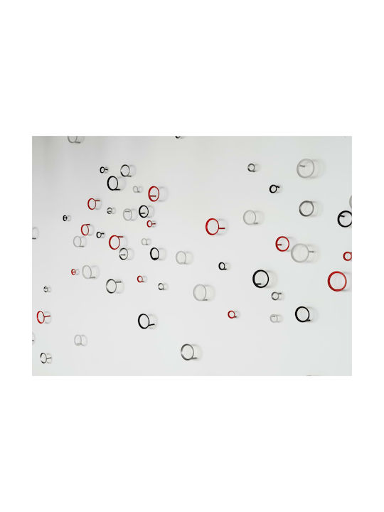 Normann Copenhagen Κρεμάστρα Τοίχου Μεταλλική Ασημί 9.4x5.5cm