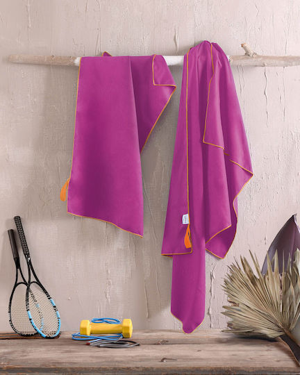 Rythmos Πετσέτα Microfiber Σώματος Μπλε 160x90εκ.