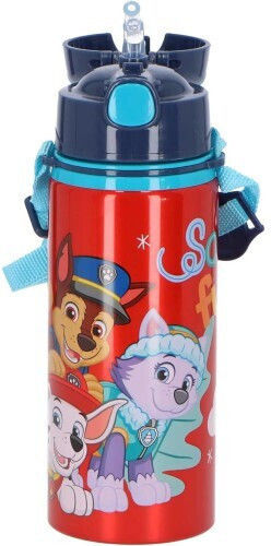 Kids Licensing Παιδικό Παγούρι Paw Patrol Αλουμινίου με Καλαμάκι 600ml