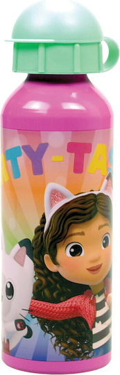 Gabby's Dollhouse Παιδικό Παγούρι Αλουμινίου 520ml
