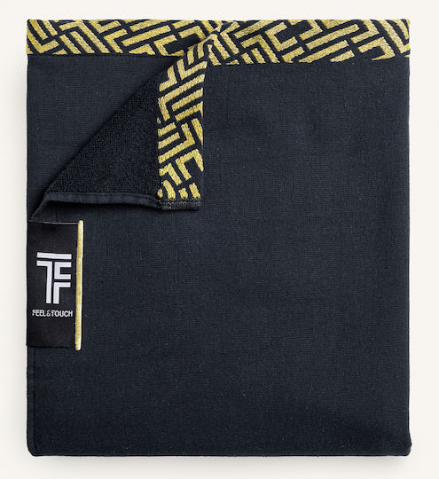 Guy Laroche Beach Towel Cotton Black 180x90cm.