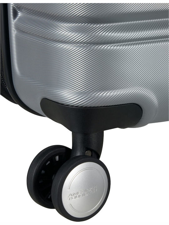 American Tourister Flashline Kabinenkoffer Hart Silber mit 4 Rädern Höhe 55cm