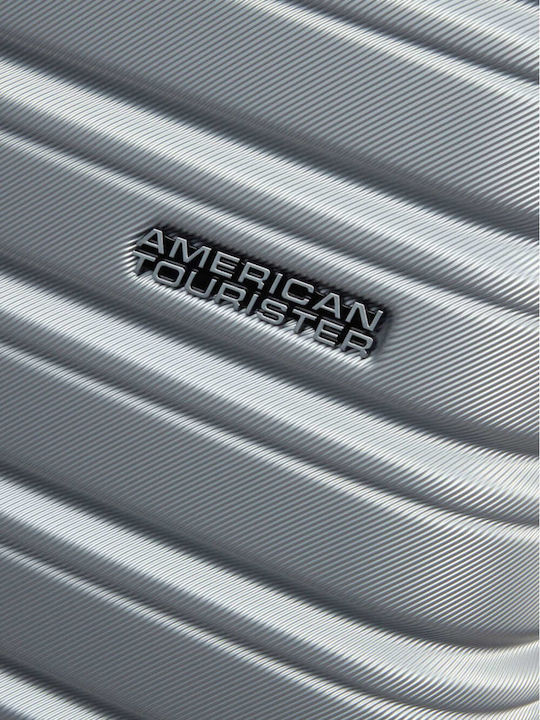 American Tourister Flashline Kabinenkoffer Hart Silber mit 4 Rädern Höhe 55cm