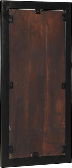 vidaXL Wooden Wall Hanger 6 Hooks Multicolour 40x2cm