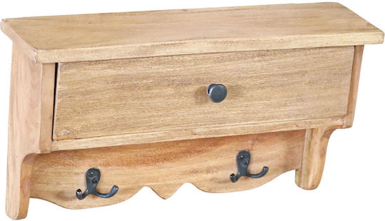 Cuier de Perete Nextdeco Lemn de Mahon H25.5xL46xA12cm