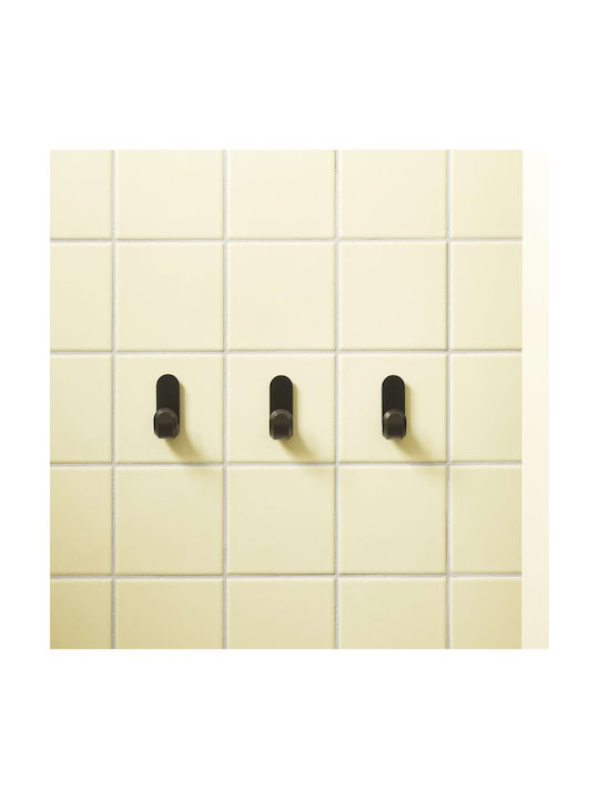 Normann Copenhagen Wall Hanger Metal Black 2.1x3x5.8cm