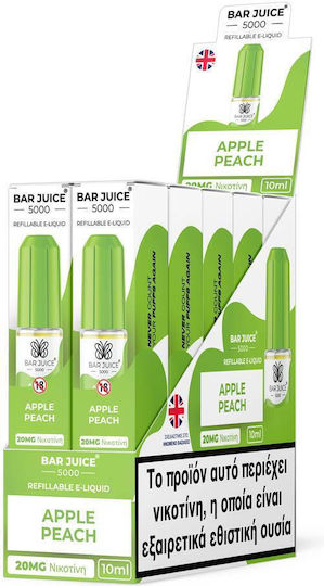 Bar Juice 5000 Fertige Nachfüllflüssigkeit Bar Salts mit Fruchtig Geschmack 20mg 10ml Apfel Pfirsich