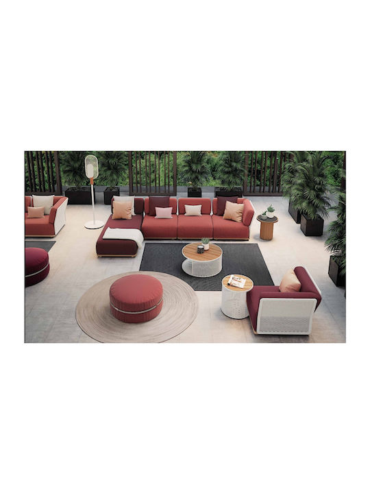 Casa Vogue Waterproof Gray Ponente Bean Bag Chair 90x90x40cm