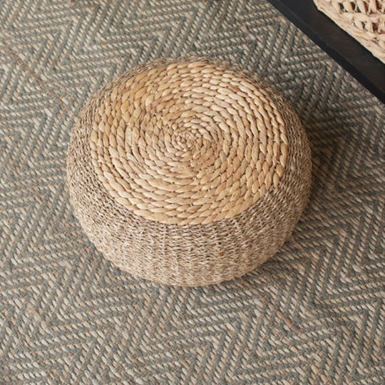 Bean Bag Chair Stool Waterproof Beige 41x41x15cm