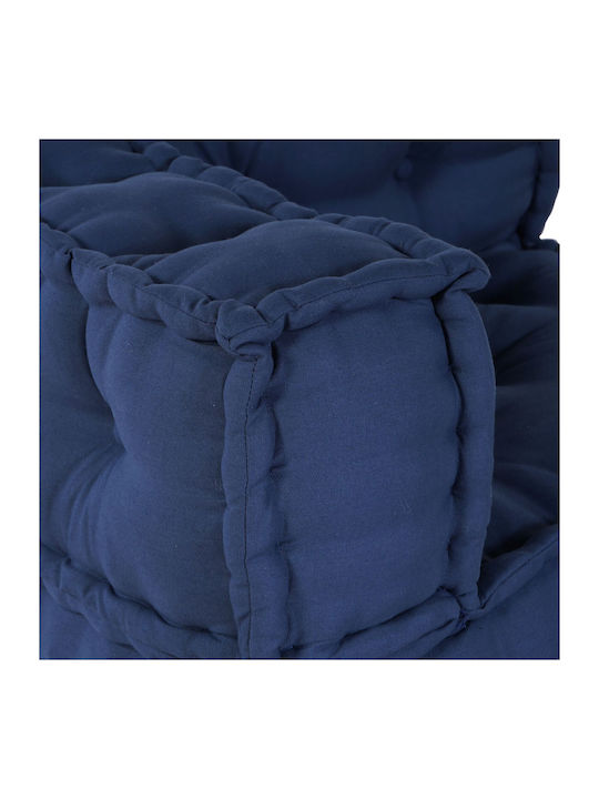Πουφ Καναπές Blue 70x70x54cm