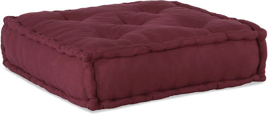 vidaXL Waterproof Burgundy Bolster Bean Bag Chair 70x70x54cm
