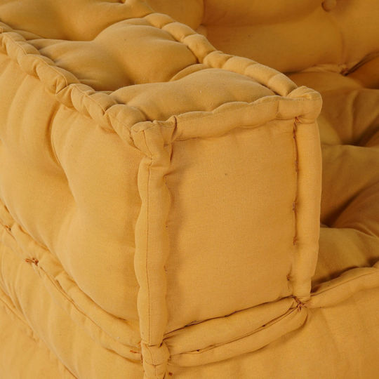 vidaXL Waterproof Yellow Bean Bag Chair 70x70x54cm