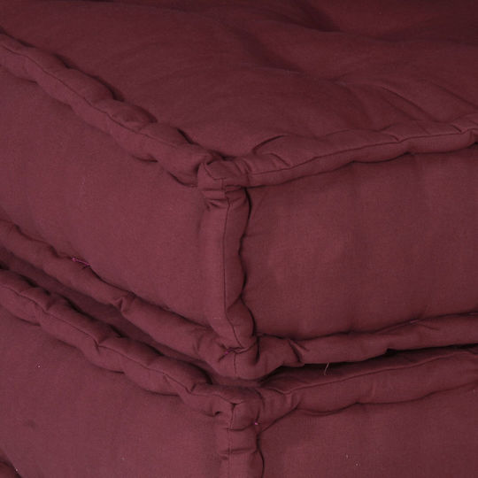 vidaXL Waterproof Burgundy Bean Bag Chair 70x70x54cm