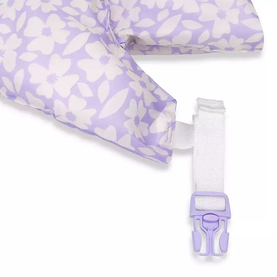 Swim Essentials Armbands Extra Chest Support Kids Weight 15-30 kg "Purple Flowers"