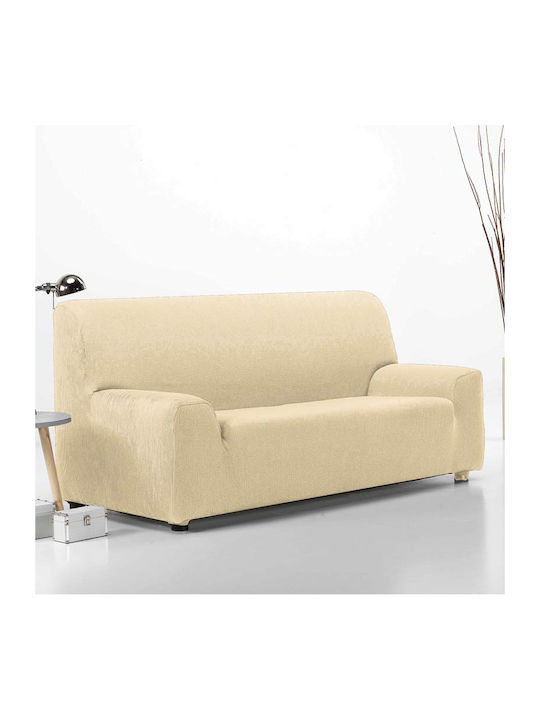 Sunshine Rust Set of Elastic Sofa Covers Ivory 1pcs 021-1-ivory