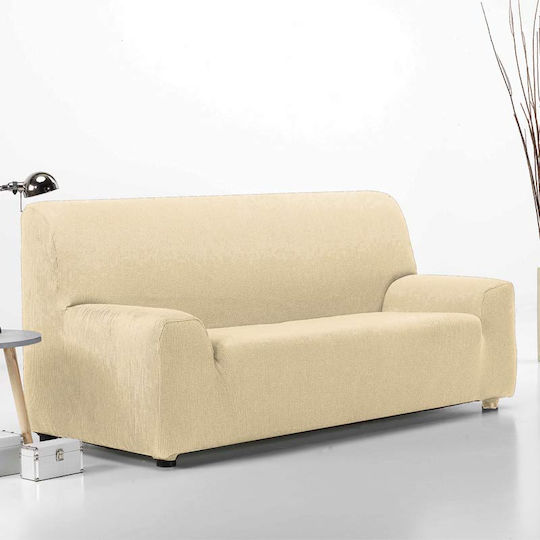 Sunshine Rust Set of Elastic Sofa Covers Ivory 1pcs 021-1-ivory