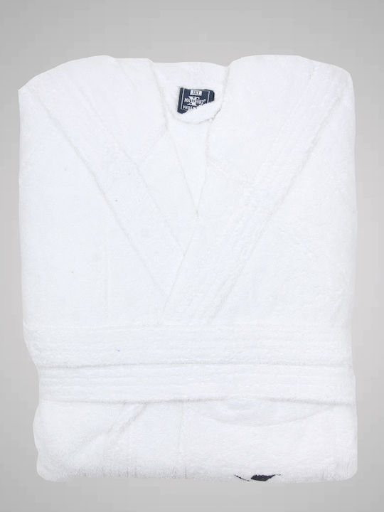 Maxfort Men's Summer Pajama Robe White