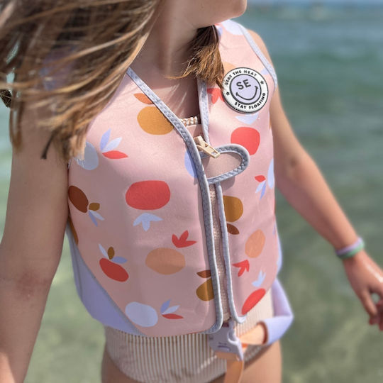Swim Essentials Παιδικό Γιλέκο Κολύμβησης Νεοπρενίου με Αφαιρούμενα Τουβλάκια Ροζ