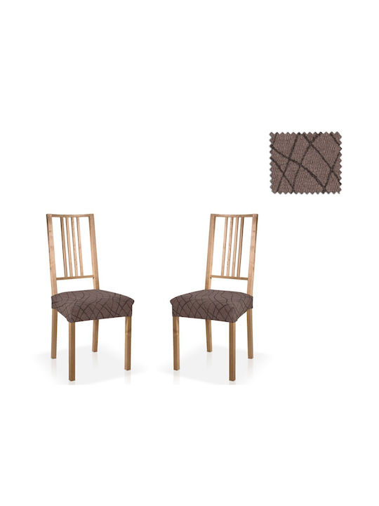 Mc Decor Waves Elastic Cover for Chair Grey 40εκ. 2pcs MCL.EL.WAVES.KK-GKRI