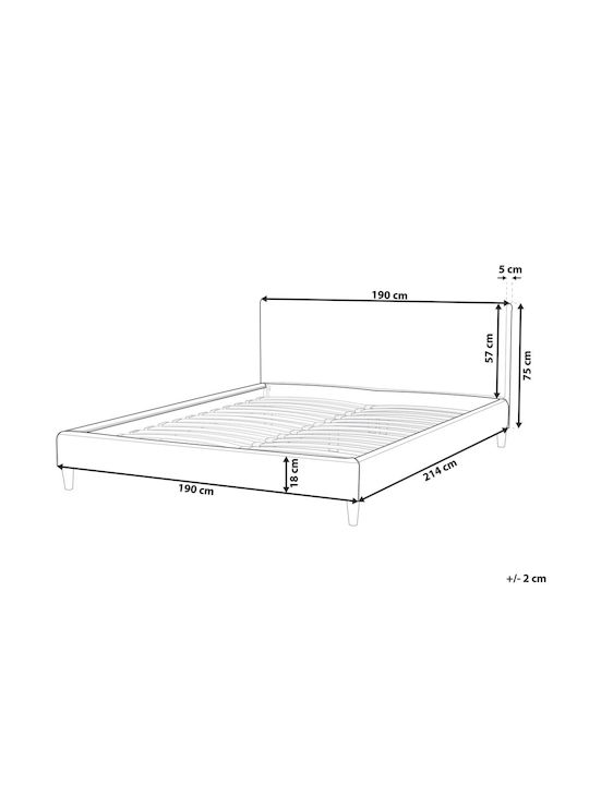 Beliani Ελαστικό Κάλυμμα Πολυθρόνας Πράσινο 180x200cm