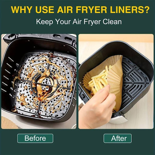 Viosarp Non-stick Papers for Air Fryer 20x20cm 50pcs
