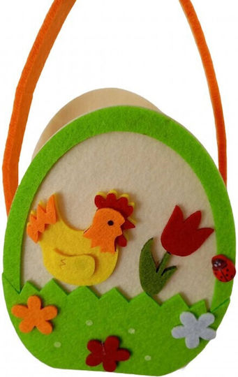 Bunny's Easter Basket Rooster Felt 18x11x7cm Set 6pcs