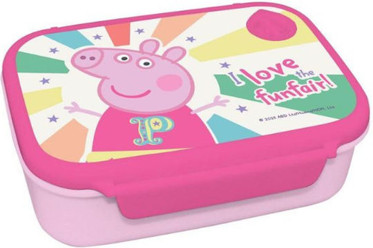 Peppa Pig Plastic Kids' Lunch Set Peppa Pig 0.8lt Pink