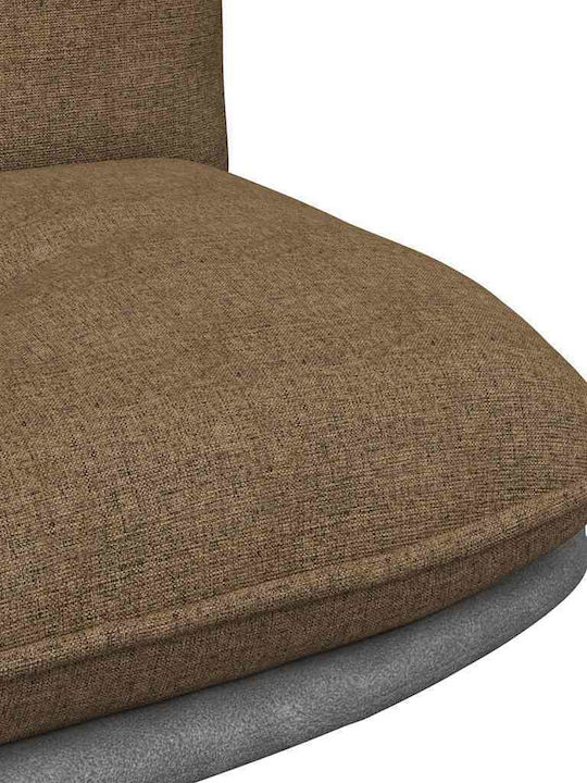 Въртяща се Кресло Гост в Кафяв Цвят 67x72x83см 1бр