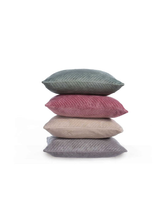 Nef-Nef Homeware Sofa Cushion Dakari Fleece Green 45x45cm.