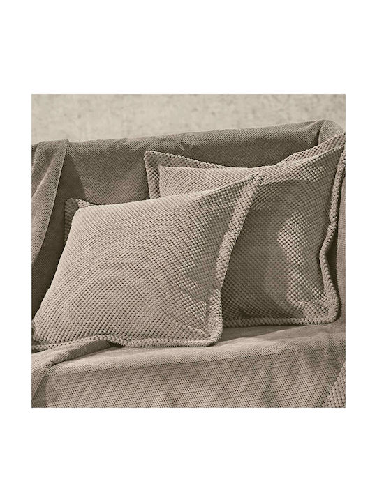 Guy Laroche Dekorativer Kissenbezug Rubicon Fleece Camel 42x42cm
