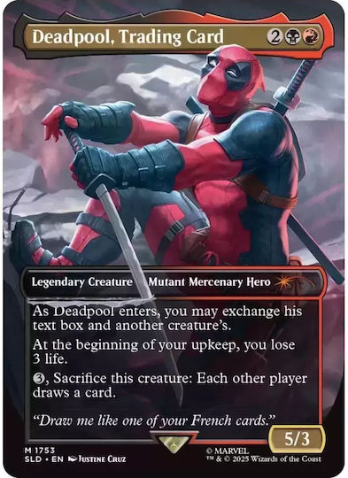 【MTG】Secret Lair Marvel’s Deadpool Foil① Secret Lair x Marvel's Deadpool Foil Edition | Secret Lair