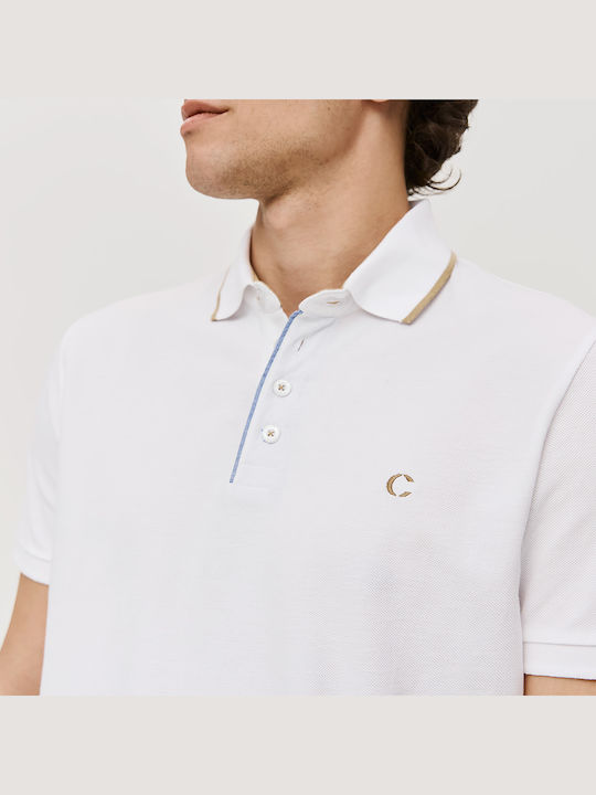 Polo Short Sleeve White Blouse