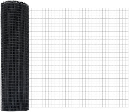 vidaXL Ситова мрежа Подредба Сив 0.4x10м