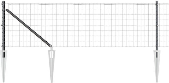 vidaXL Plasă de sârmă Galvanizat Module Gri 0.6x10m