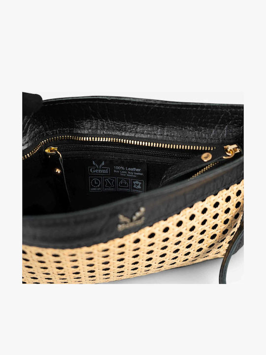 Leather Women's Clutch Black