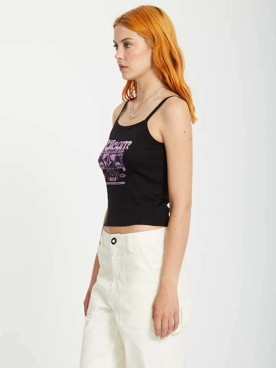 Women's Blouse with Straps Black
