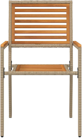 Scaun Bej 2 Buc 54x56x90 cm Scaun Bej 2 Buc 54x56x90 cm