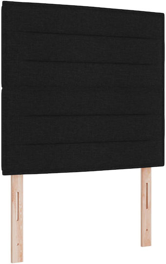 vidaXL Fabric Bed Headboard Black 90x88cm