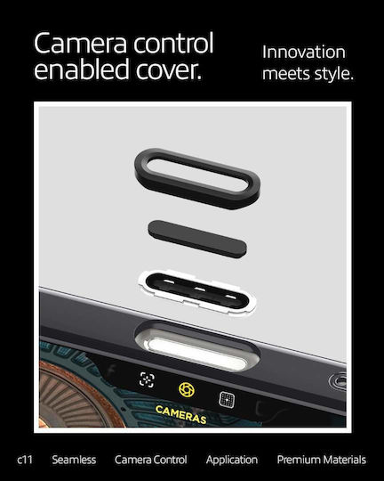 Spigen Ultra Hybrid T Back Cover Plastic / Silicone 2mm Blue (iPhone 16 Pro Max)